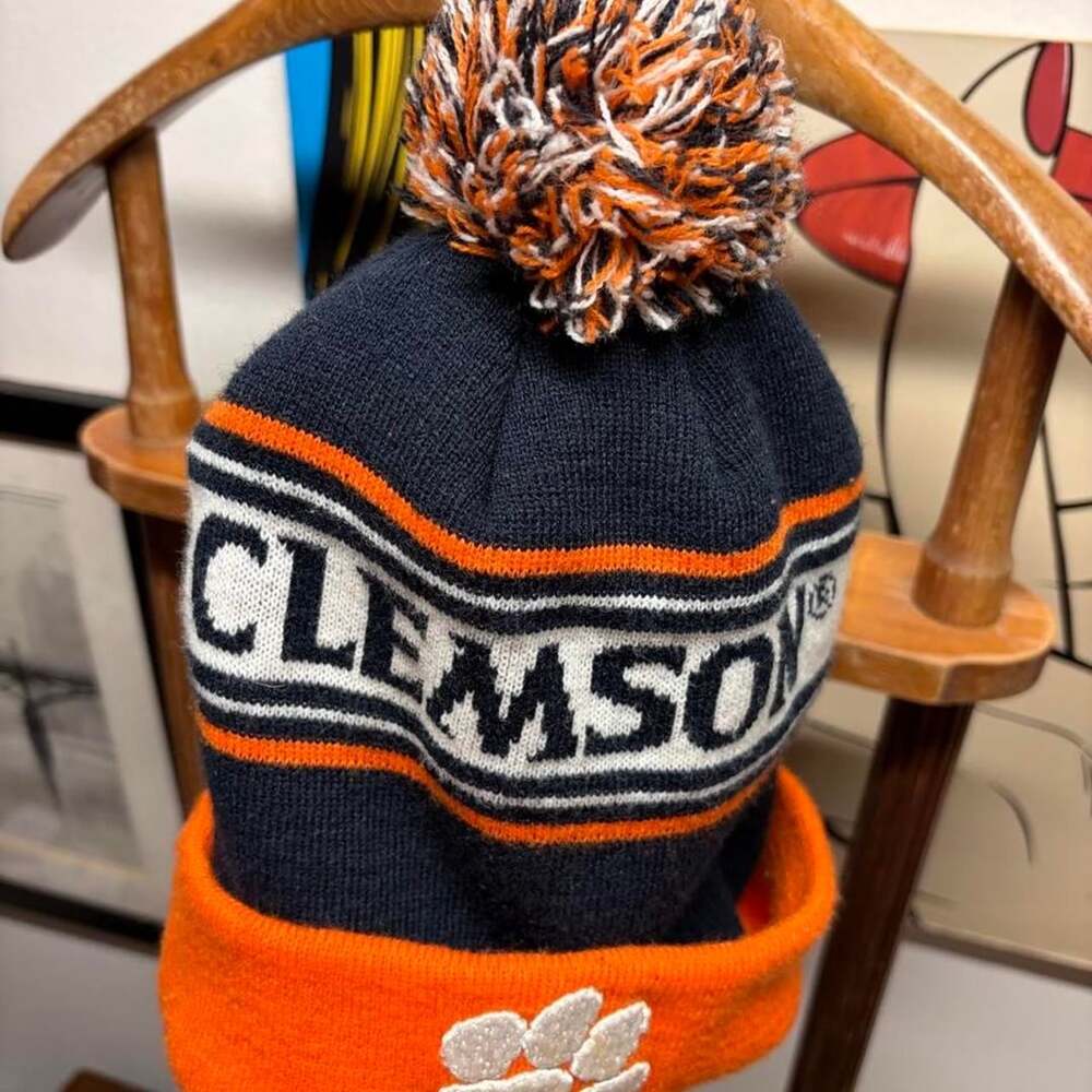 Top of the World Clemson Tigers Beanie Hat Pom Pom
